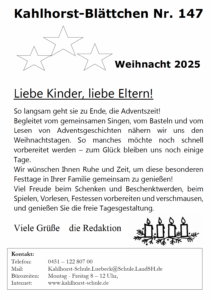 Kahlhorst-Blättchen Nr. 146